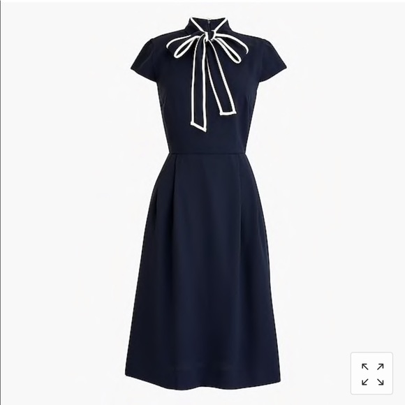J. Crew Dresses & Skirts - Tie-neck dress in 365 crepe